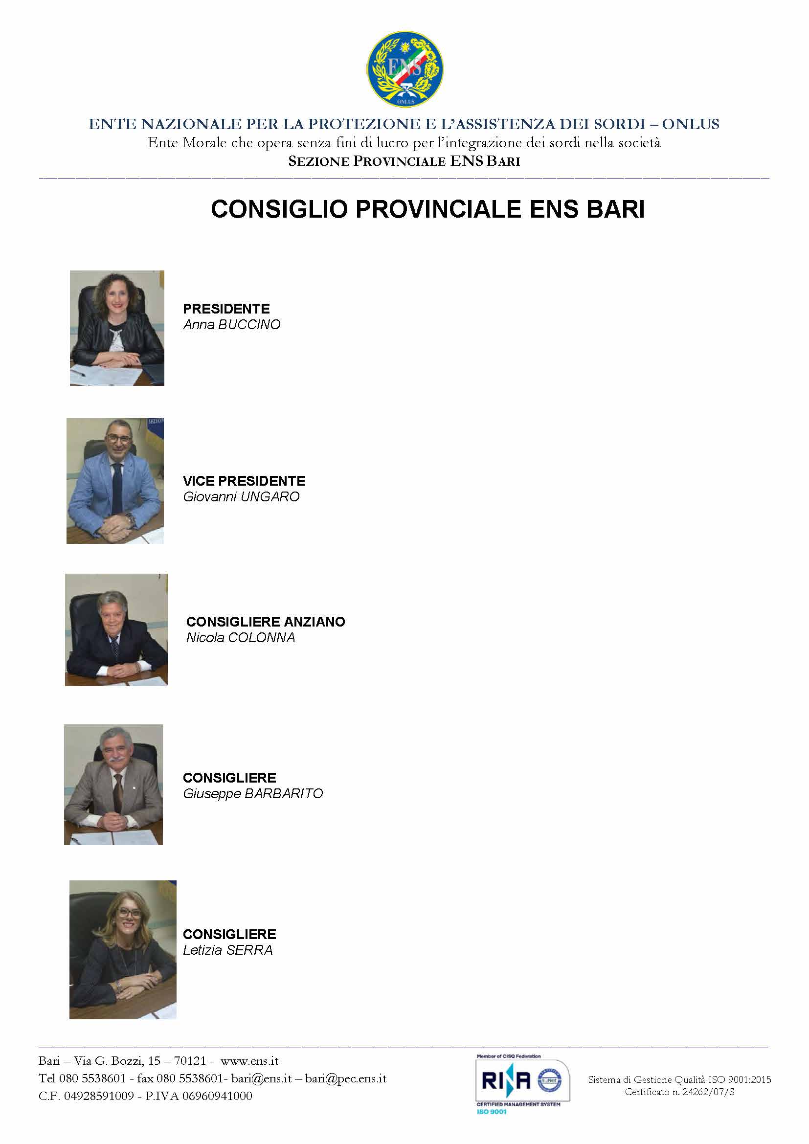 CONSIGLIO PROV.LE ENS BARI